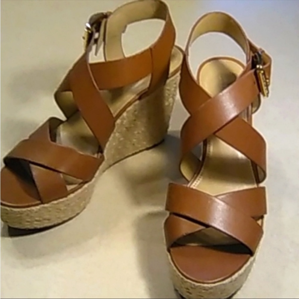 Michael Kors Wedge Sandals Size 9.5